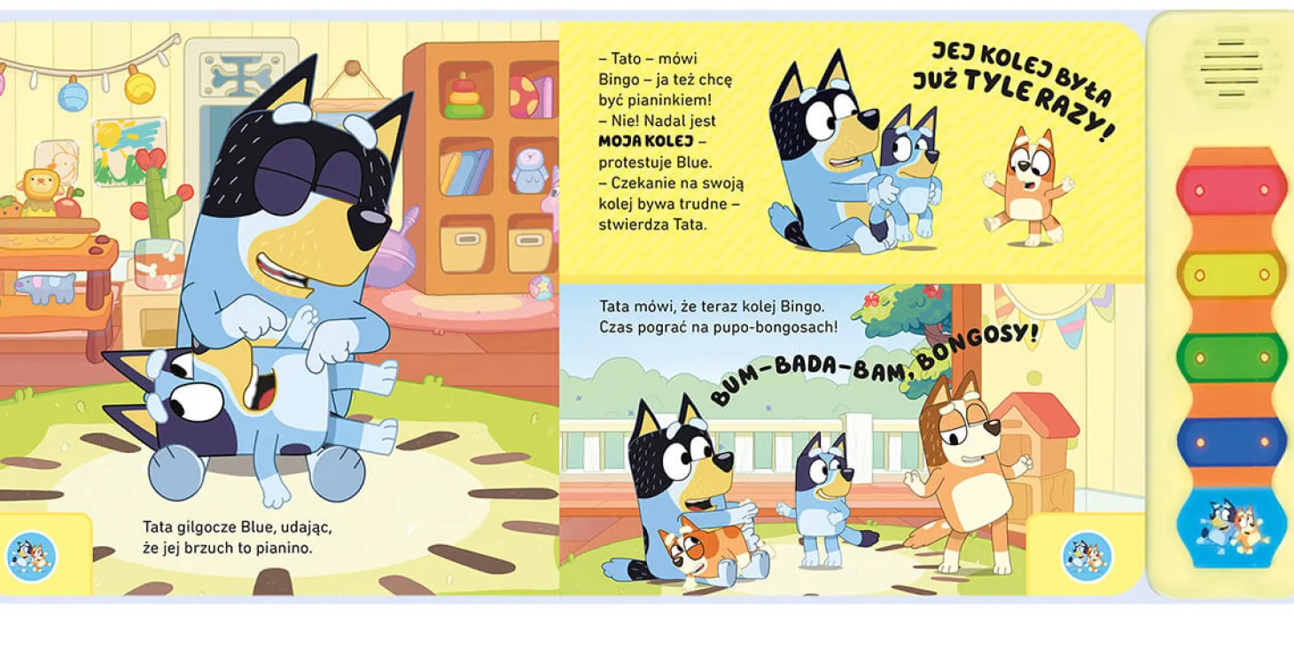 Bluey. Magiczne cymbałki. Książeczka z dźwiękami