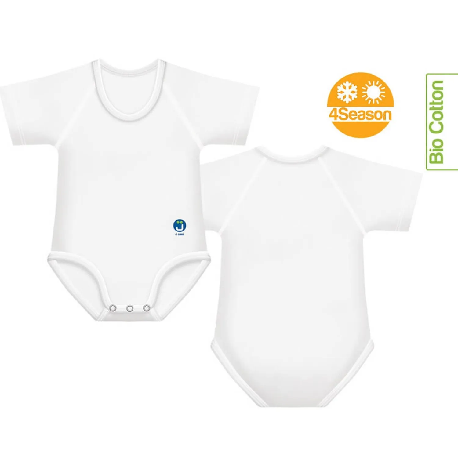 Body|Ubranka Dziecięce | J BIMBI Body rosnące Bio Cotton 4Season 0-36m white