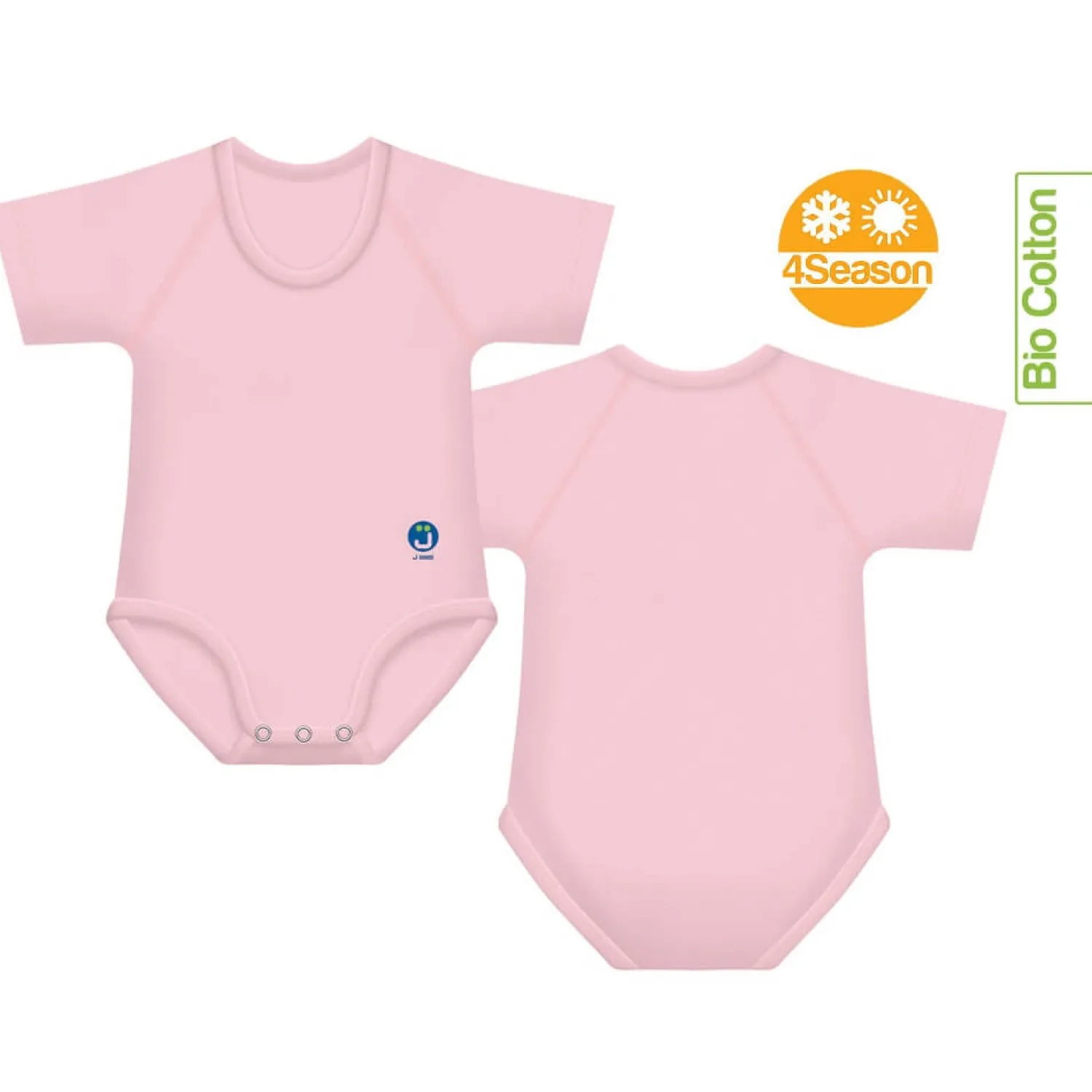 Body|Ubranka Dziecięce | J BIMBI Body rosnące Bio Cotton 4Season 0-36m baby pink