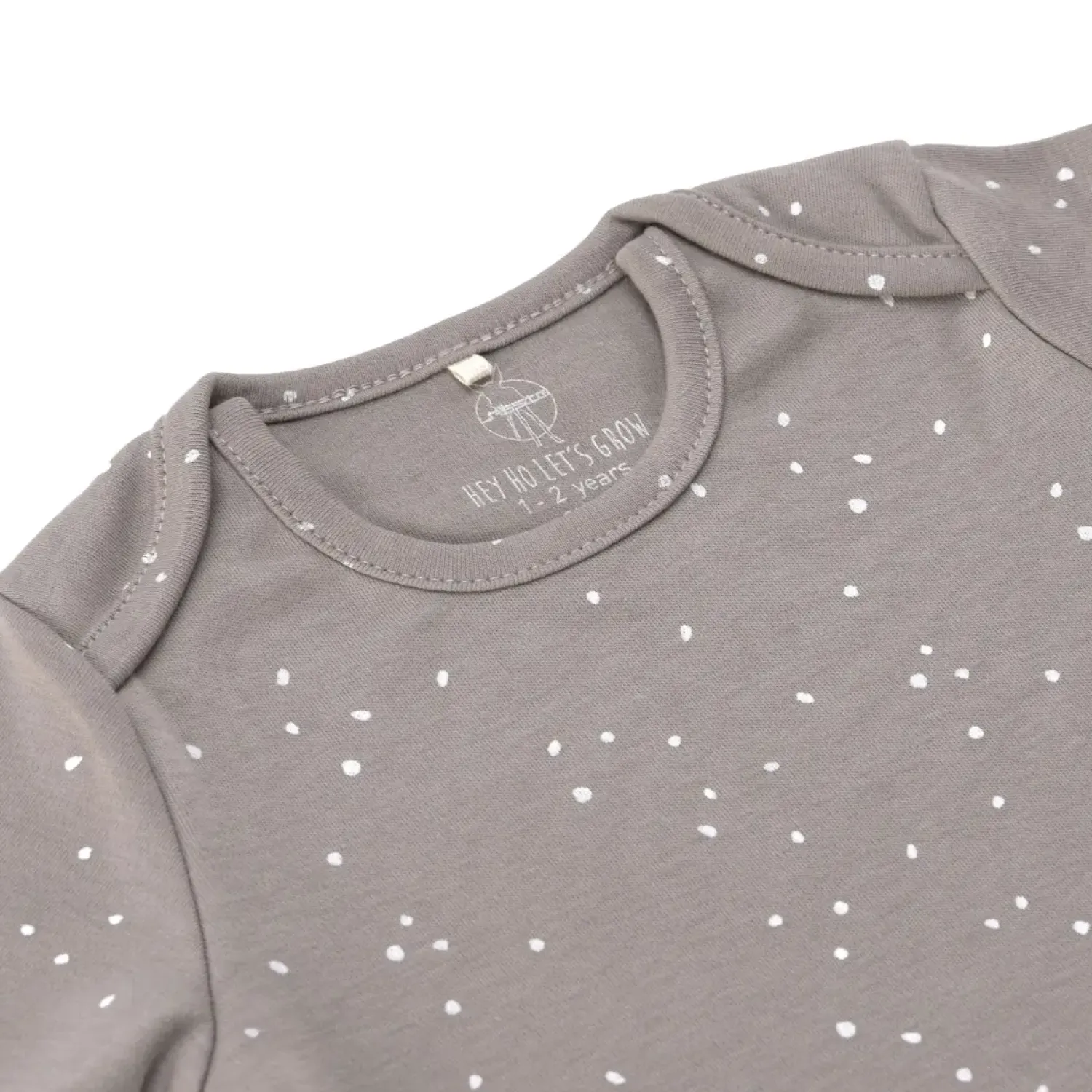 Body|Ubranka Dziecięce | Lassig Body z długim rękawem GOTS, Sprinkle taupe