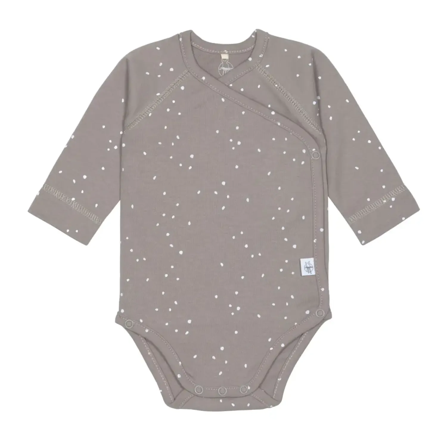 Body|Ubranka Dziecięce | Lassig Body z długim rękawem GOTS, Sprinkle taupe
