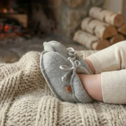 Buciki I Kapcie | Zaffiro Buciki dziecięce wełniane Sierra - grey