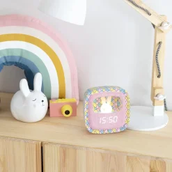 Budzik i lampka nocna Billy Clock - jasno różowa syrenka