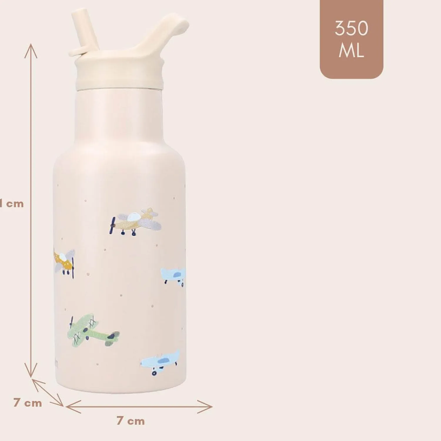 Bidony I Butelki|Bidony I Butelki | KIDZROOM Butelka bidon 350 ml Small Aeroplane