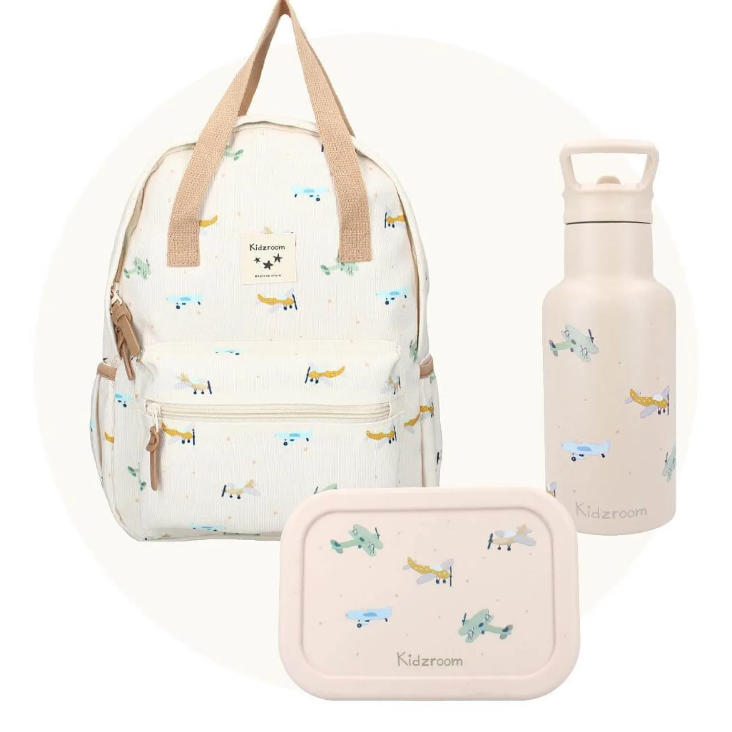 Bidony I Butelki|Bidony I Butelki | KIDZROOM Butelka bidon 350 ml Small Aeroplane