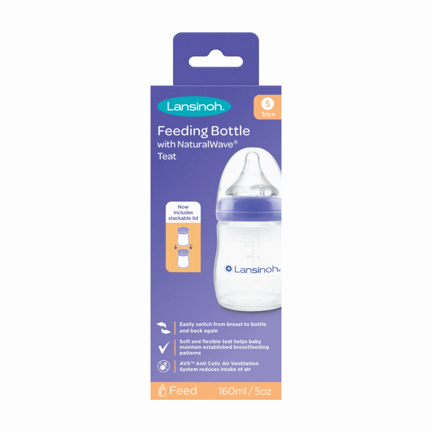 Butelki Do Karmienia|Butelki I Akcesoria | Lansinoh Butelka do karmienia 160 ml ze smoczkiem Natural Wave™ o wolnym przepływie