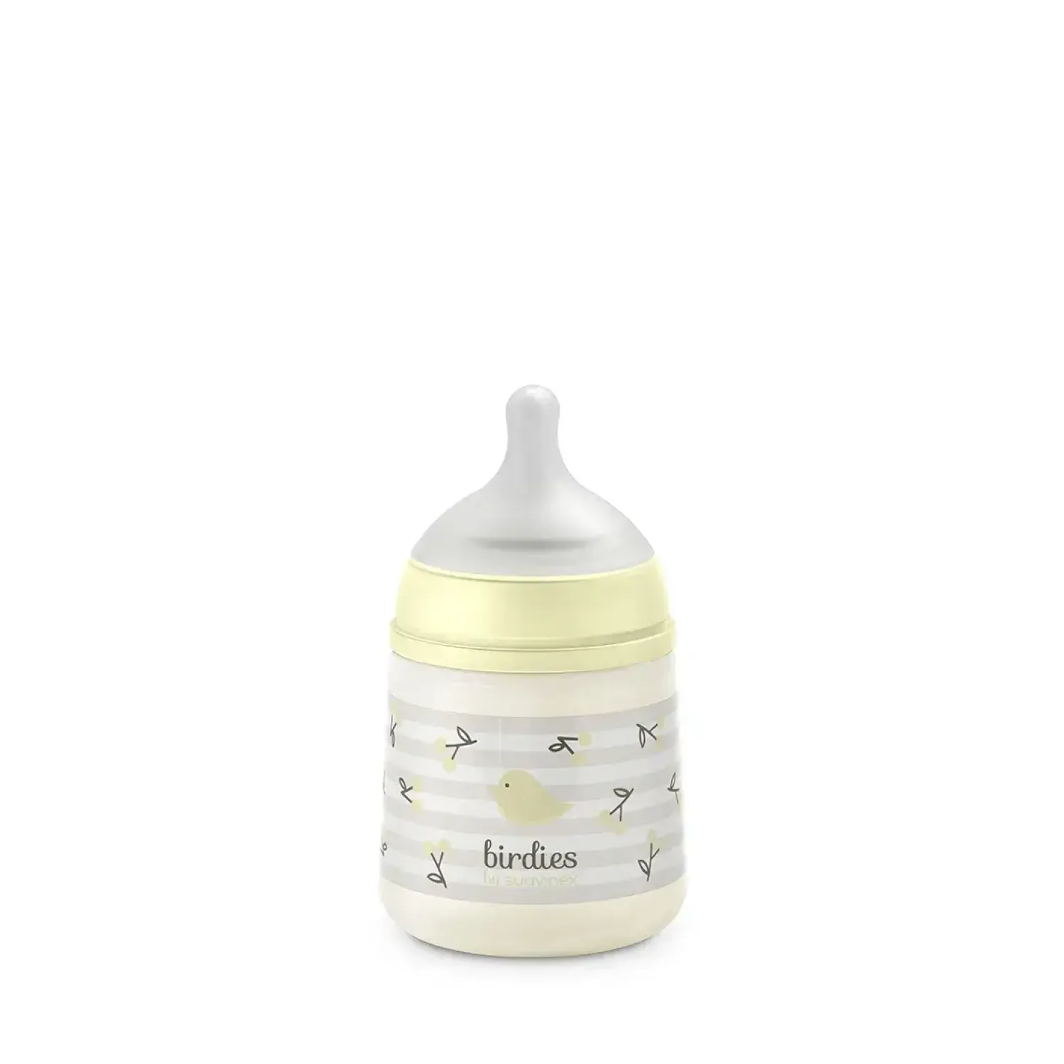 Butelki Do Karmienia|Butelki I Akcesoria | Suavinex Butelka fizjologiczna SX Pro wolny przepływ Birdies, 150ml - waniliowa