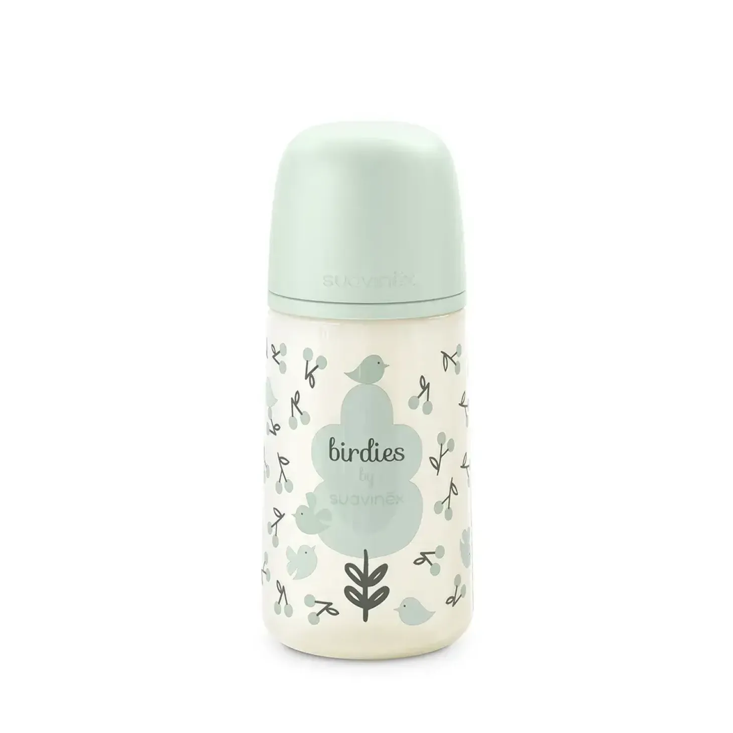 Butelka fizjologiczna SX Pro średni przepływ Birdies, 270ml - miętowa