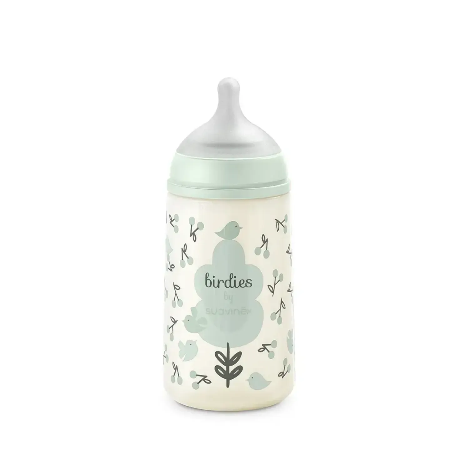 Butelka fizjologiczna SX Pro średni przepływ Birdies, 270ml - miętowa