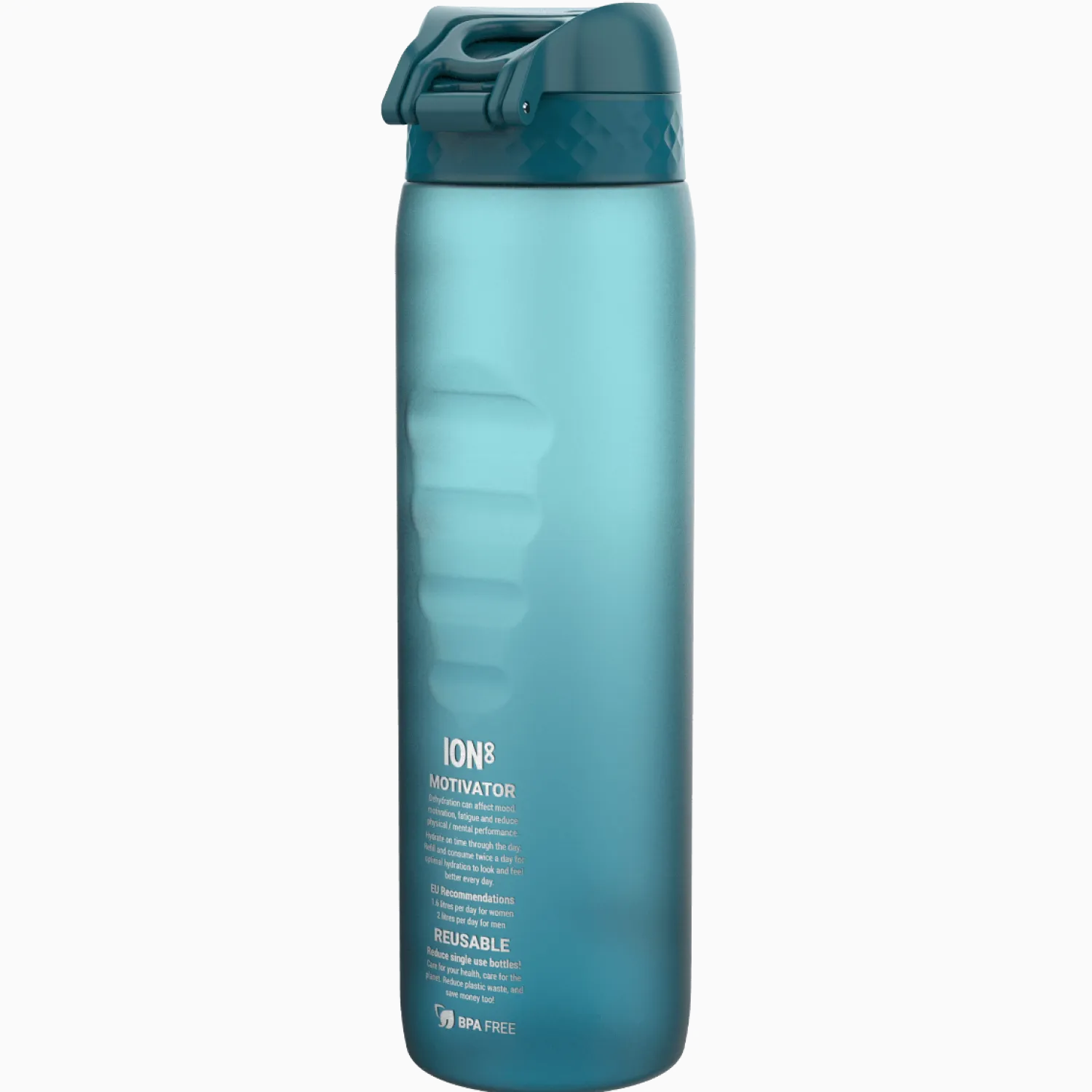 Bidony I Butelki|Bidony I Butelki | ION8 Butelka BPA Free 1l Gradient Deep Teal, Sonic Blue Motivator