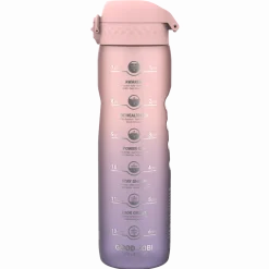Bidony I Butelki|Bidony I Butelki | ION8 Butelka BPA Free 1l Gradient Periwinkle, Rose Quartz Motivator
