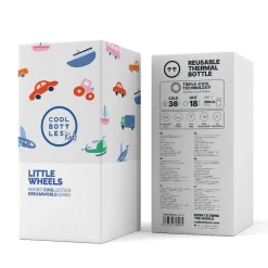 Butelka termiczna Kiddies - Little Wheels, 350 ml
