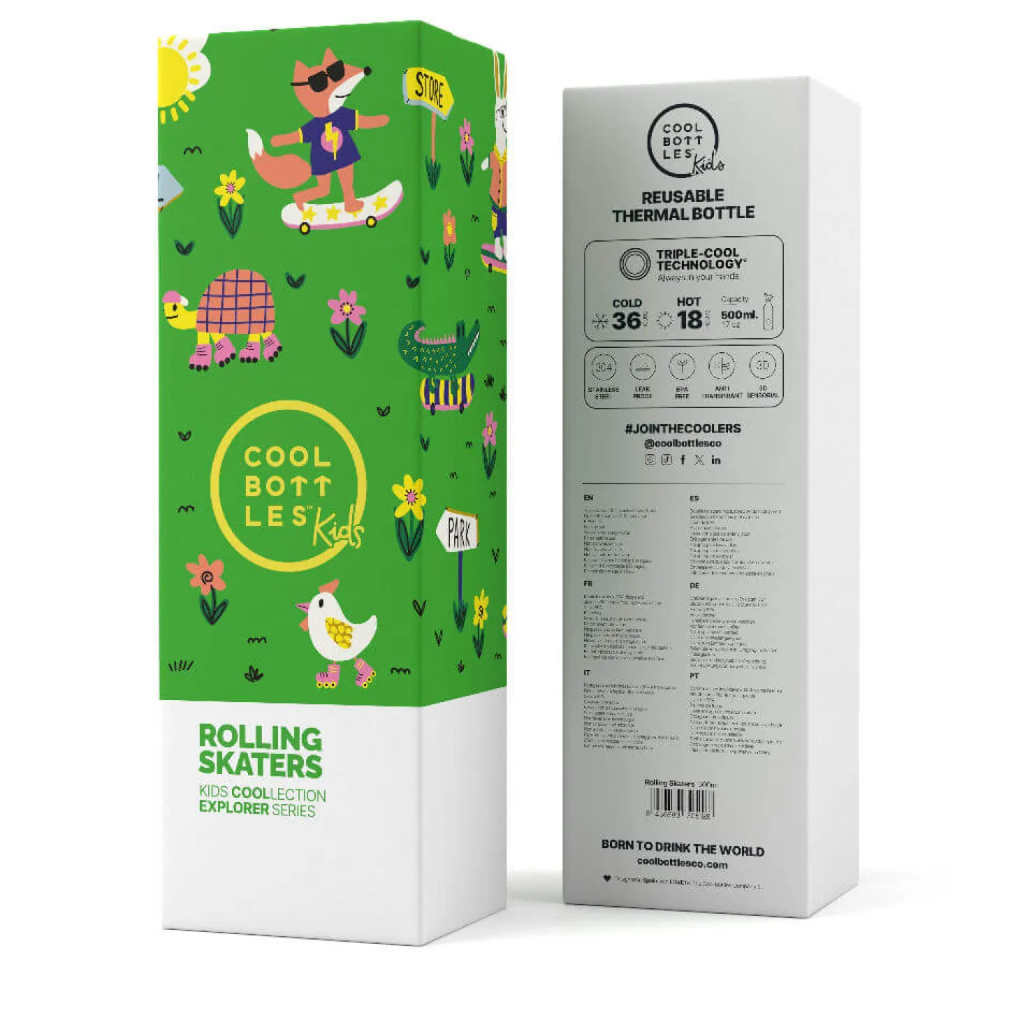 Butelka termiczna Kids - Rolling Skaters, 500 ml