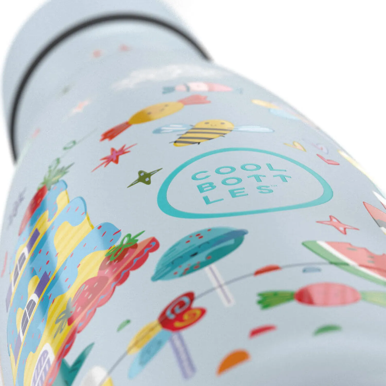 Bidony I Butelki|Bidony I Butelki | Cool Bottles Butelka termiczna Kids Triple cool - Candy Land, 350 ml
