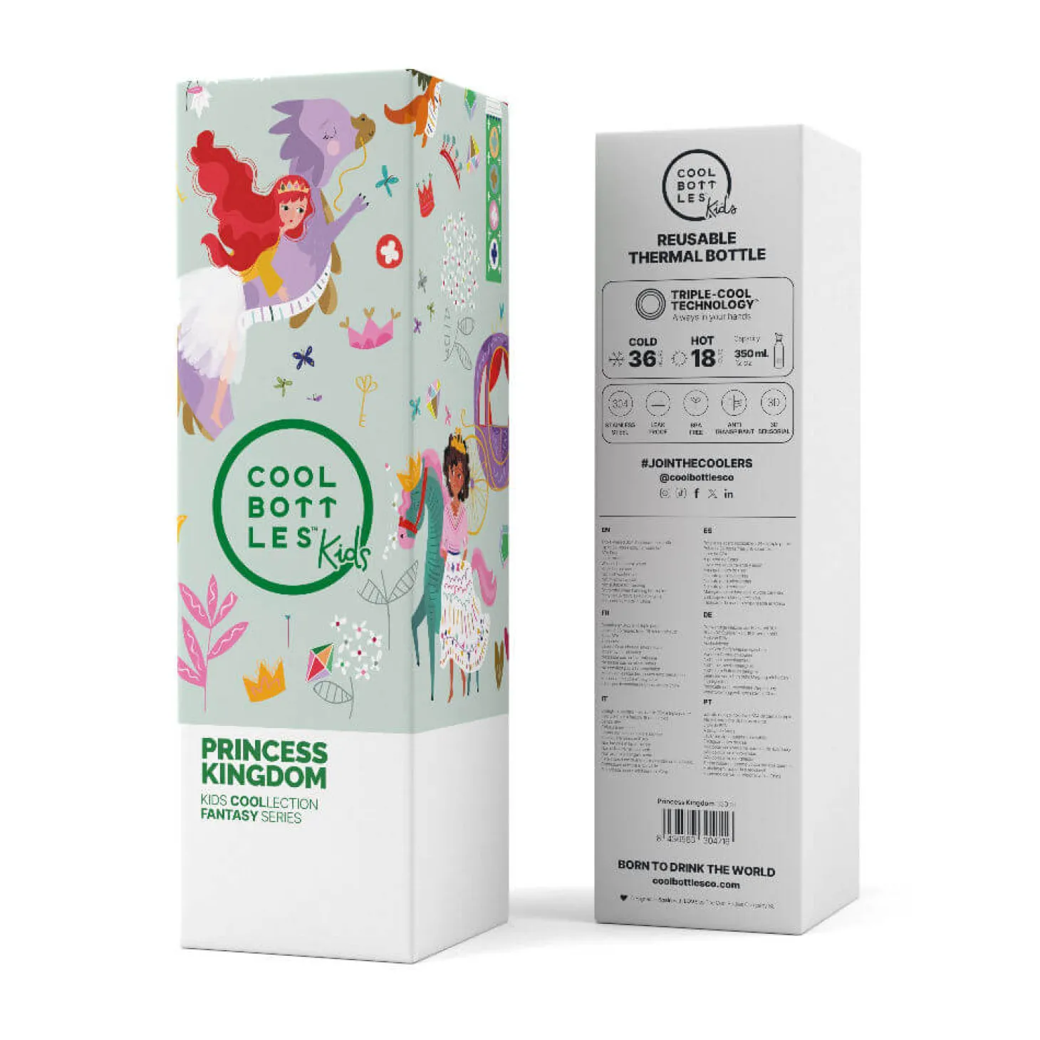 Butelka termiczna Kids Triple cool - Princess Kingdom, 350 ml