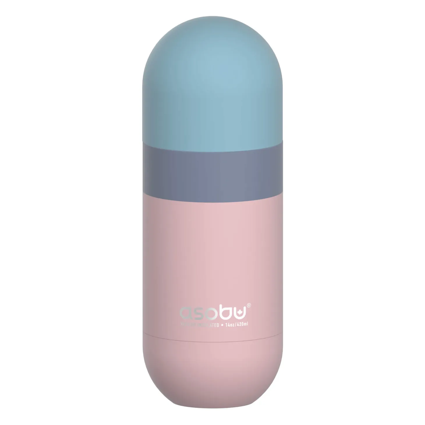 Butelka termiczna Orb, 420 ml - pastelowy różowy
