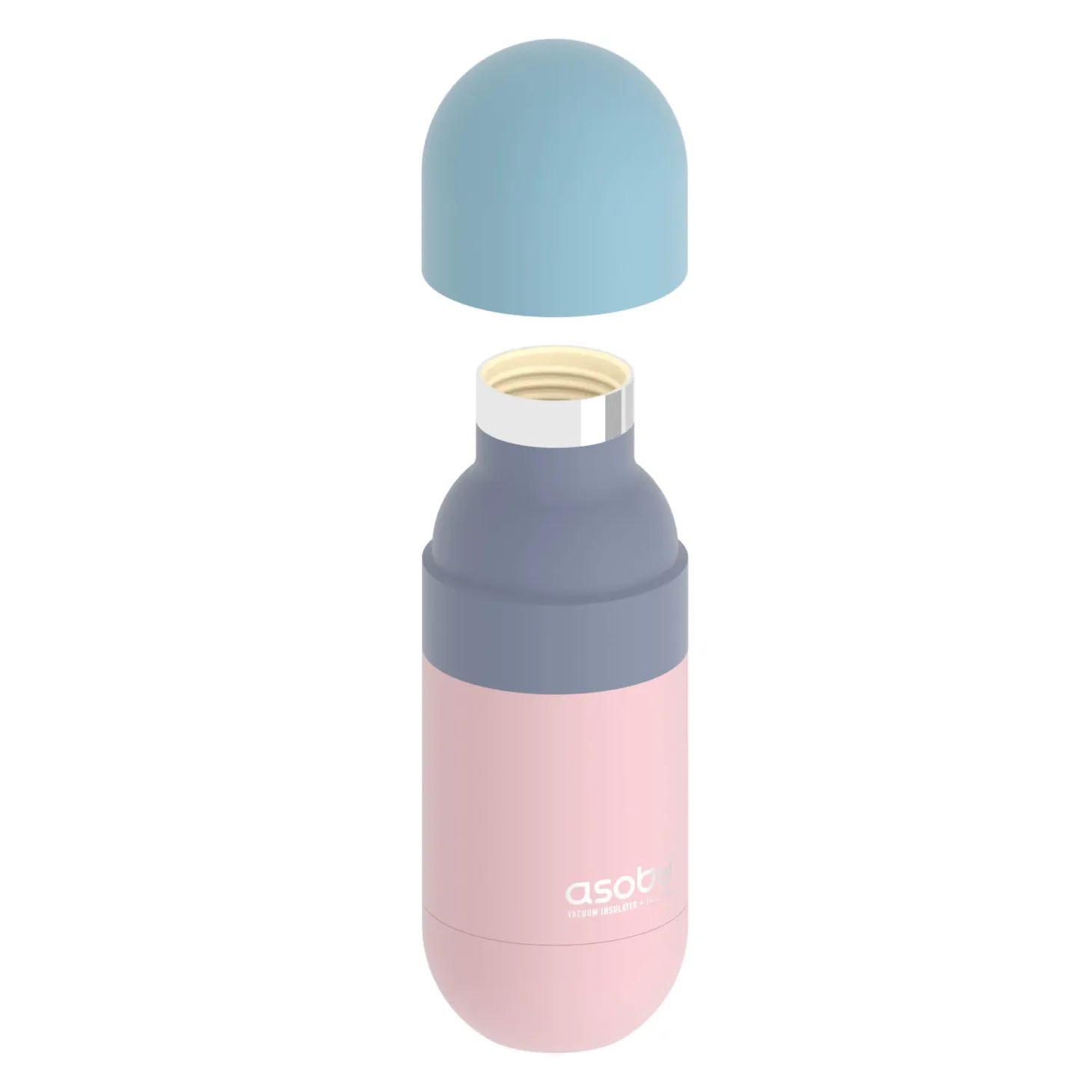 Butelka termiczna Orb, 420 ml - pastelowy różowy