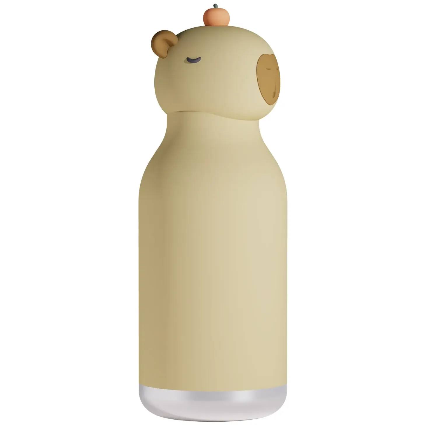 Butelka termiczna ze słomką Bestie, 460 ml - Kapibara