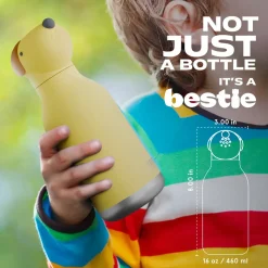 Bidony I Butelki|Bidony I Butelki | Asobu Butelka termiczna ze słomką Bestie, 460 ml - Pies