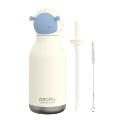 Bidony I Butelki|Bidony I Butelki | Asobu Butelka termiczna ze słomką Bestie, 460 ml - Owca