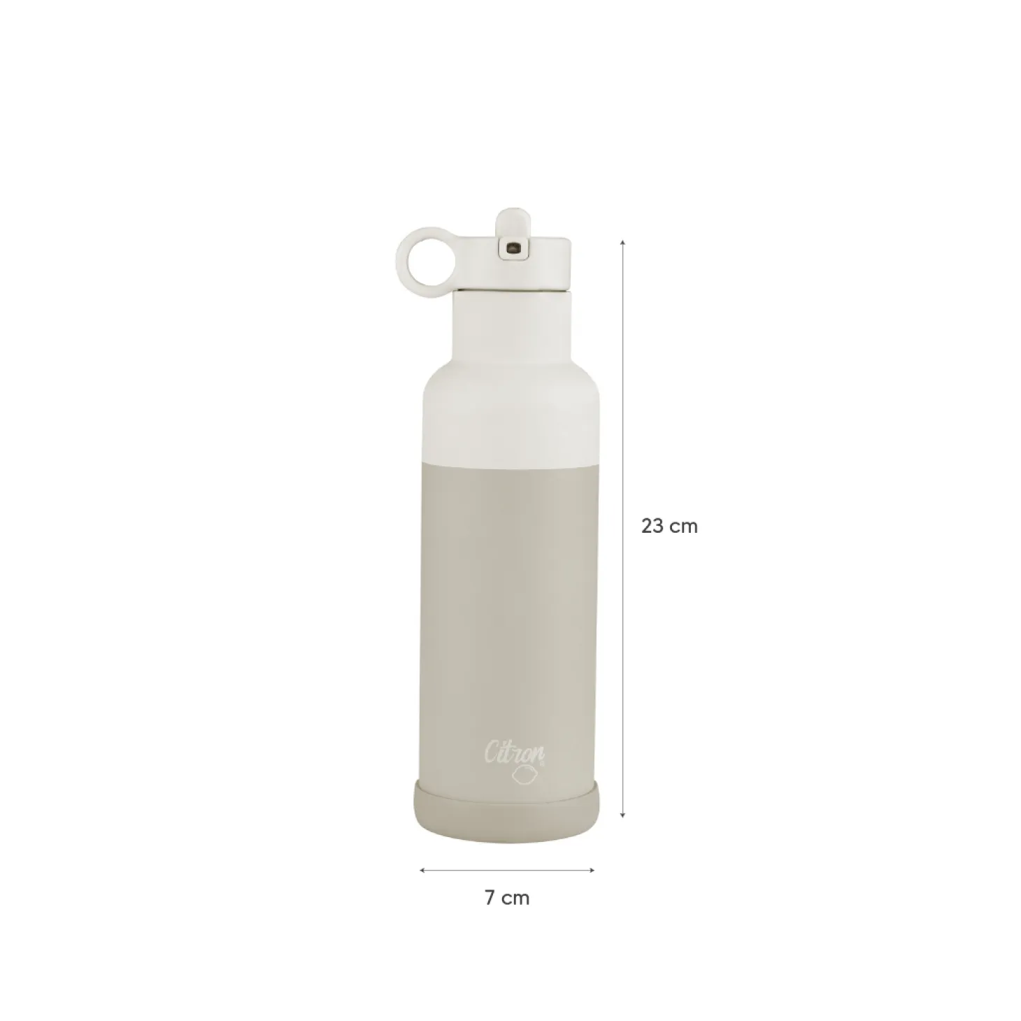 Butelka termiczna ze stali nierdzewnej 500ml - Brown