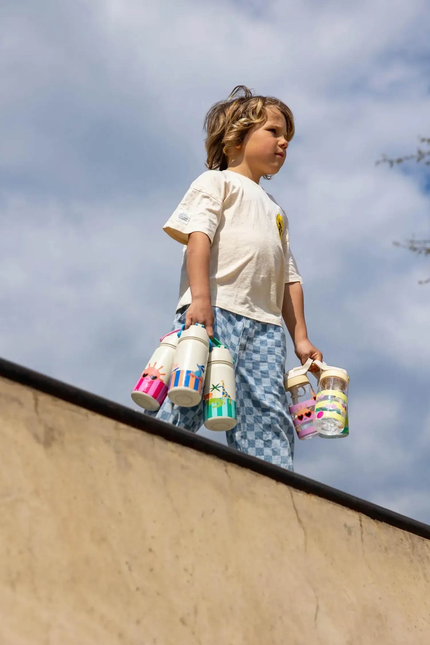 Bidony I Butelki|Bidony I Butelki | The cotton cloud Butelka ze stali nierdzewnej ze słomką - Cherry Pop