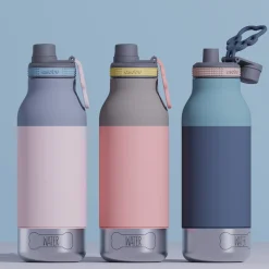 Ułatwiacze Życia|Butelki I Bidony | Asobu Butelka z miskami dla psa Buddy, 1L - pastel green