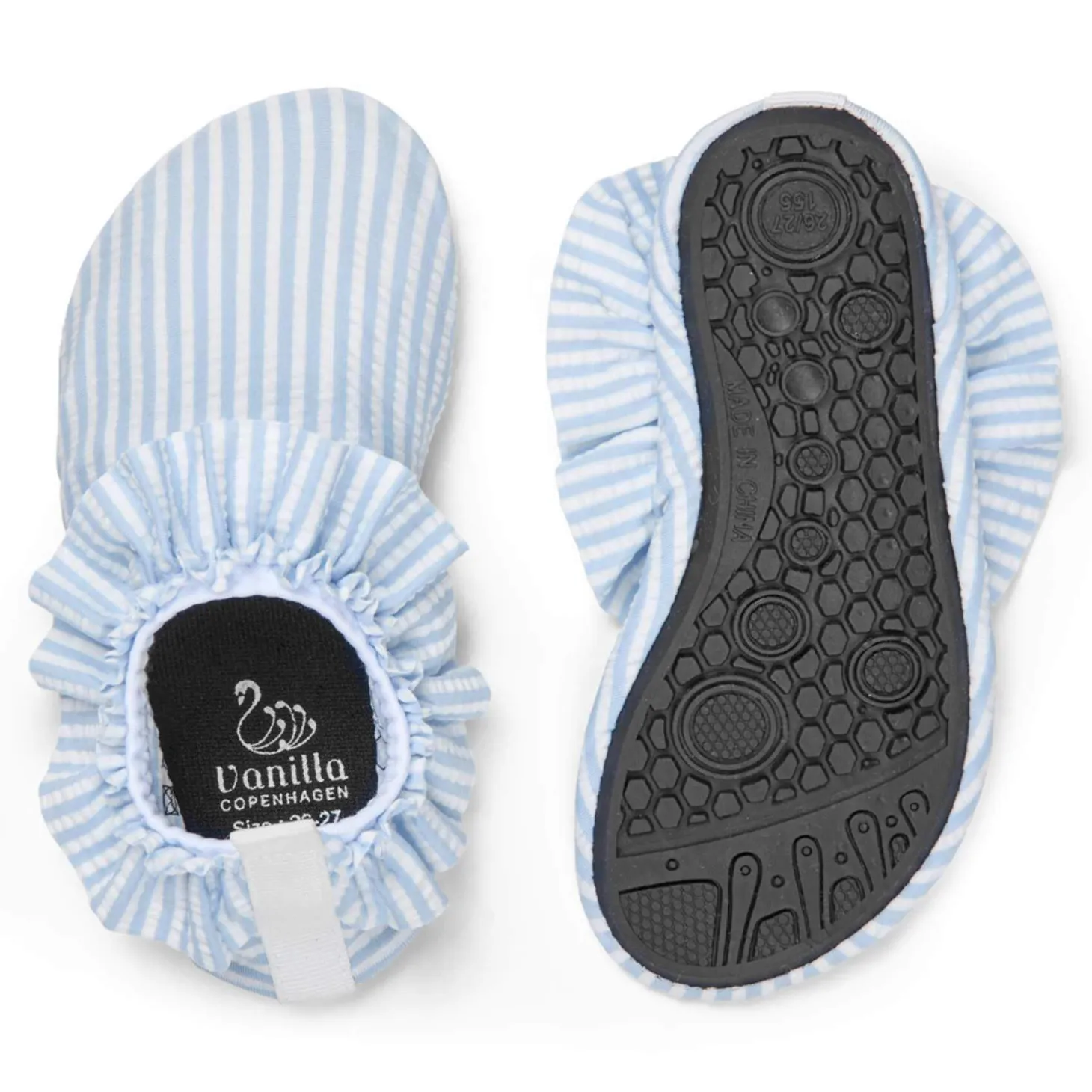 Buty do pływania UV dla dzieci Frill Blue seersucker