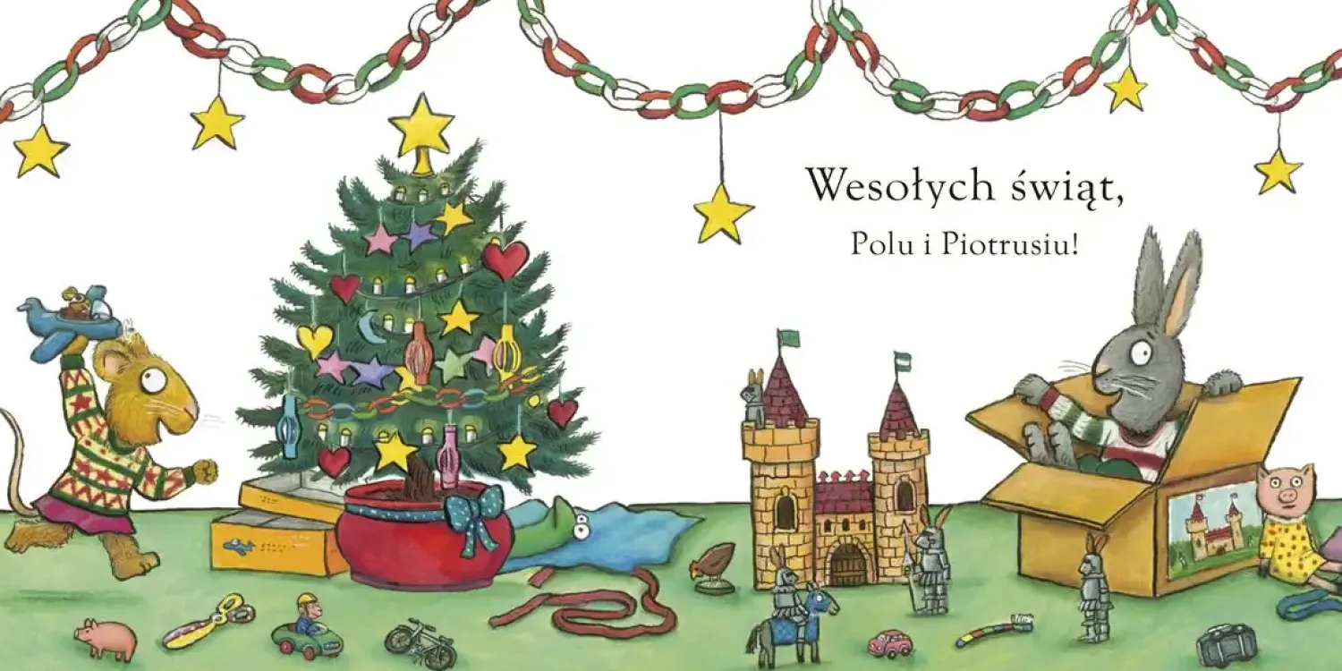 Świąteczne|0-2 Lat | Wydawnictwo Wilga Choinka. Pola i Piotruś