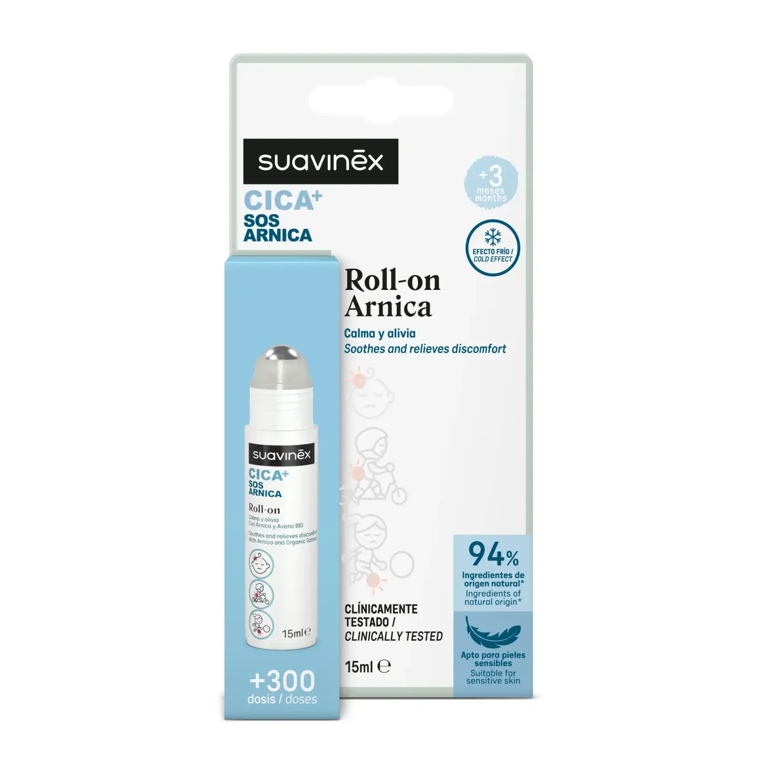 Naturalne Kosmetyki Dla Mam|Naturalne Kosmetyki | Suavinex Cica SOS Łagodzący roll-on z arniką, 15ml