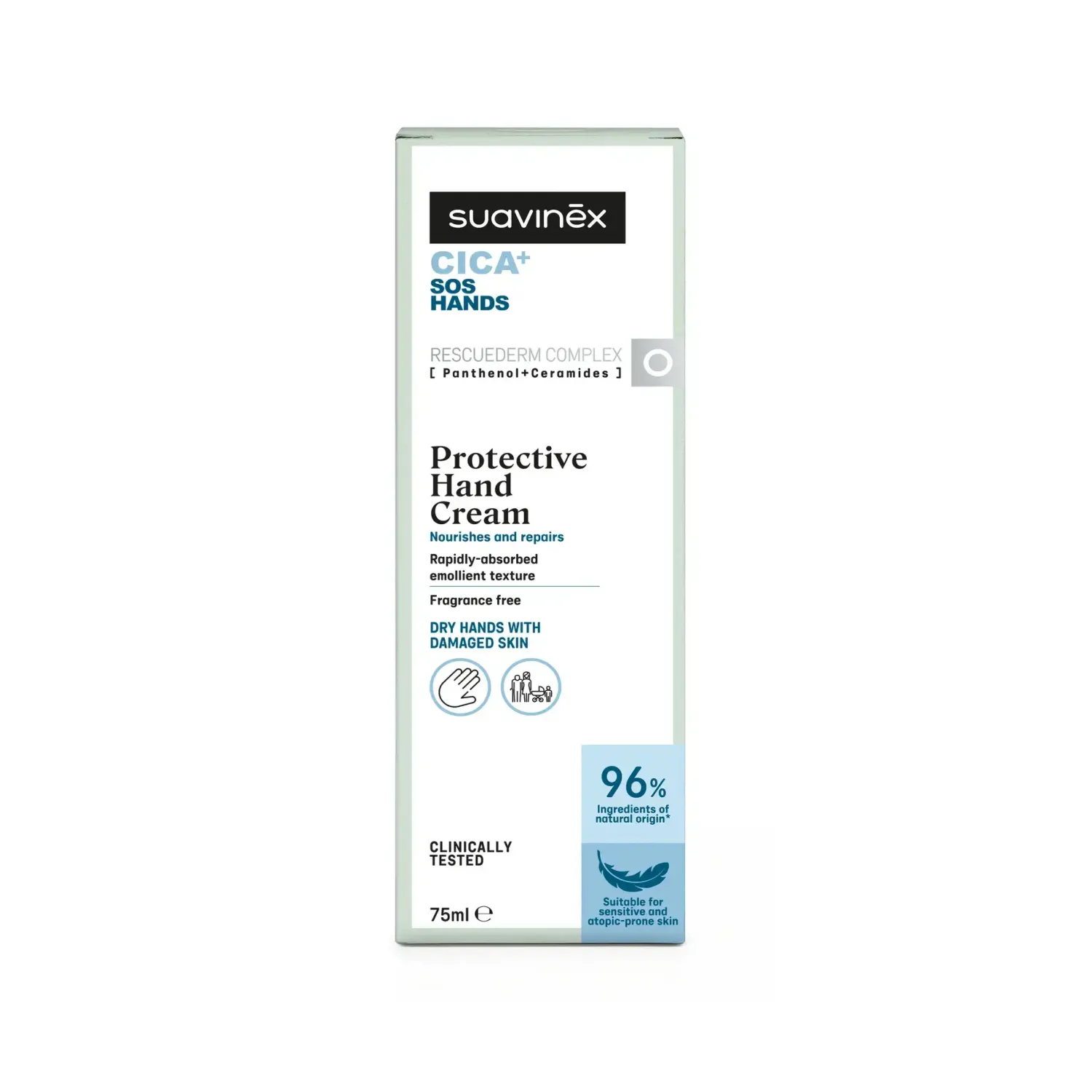 Naturalne Kosmetyki Dla Mam|Naturalne Kosmetyki | Suavinex Cica SOS Krem ochronny do rąk, 75ml