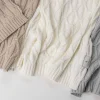 Ciepły kocyk ze 100% wełny merino warm beige Wave - premium collection