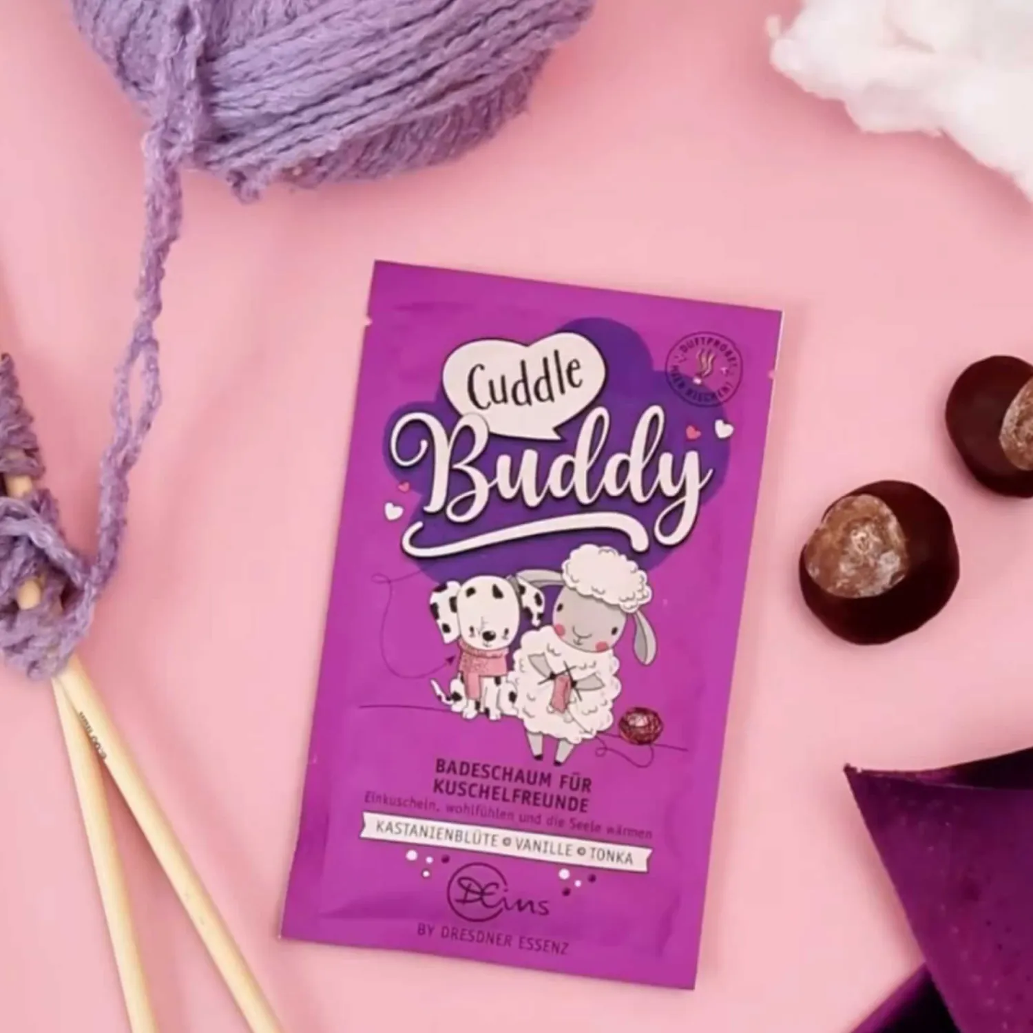 Naturalne Kosmetyki Dla Mam|Naturalne Kosmetyki | Dresdner ESSENZ „CUDDLE BUDDY" - pianka do kąpieli, 60g