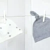 Czapeczka Krasnal 2-pack Szare kropki-Jasny szary