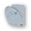 Na Główkę | Patulove Czapka i komin wełniany PASTEL BLUE