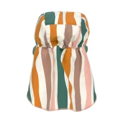 Czapka przeciwsłoneczna z daszkiem i osłoną karku UV80 Splash & Fun Fale pink-nature