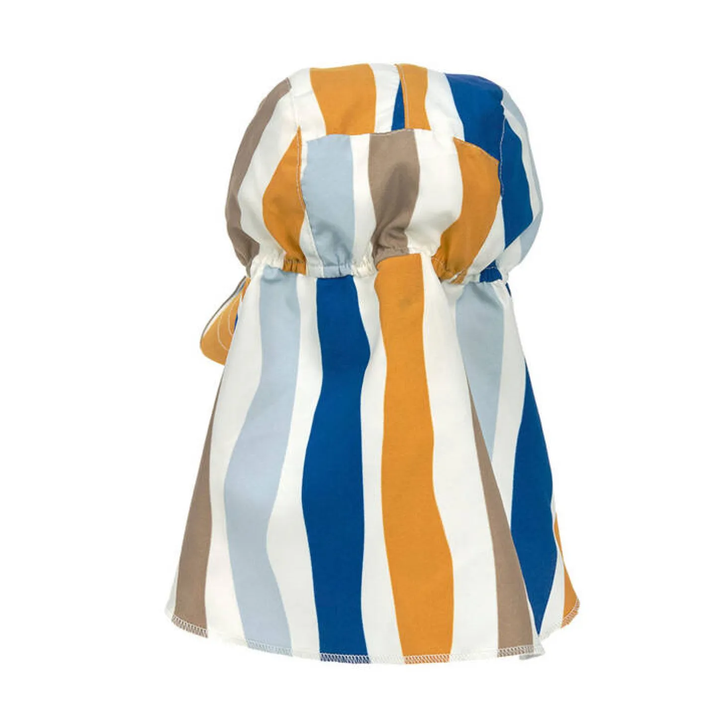 Czapka przeciwsłoneczna z daszkiem i osłoną karku UV80 Splash & Fun Fale blue-nature