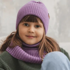 Na Główkę | Patulove Czapka zimowa merino WINTER LILAC