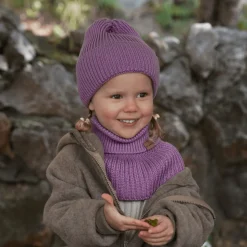 Na Główkę | Patulove Czapka zimowa merino WINTER LILAC