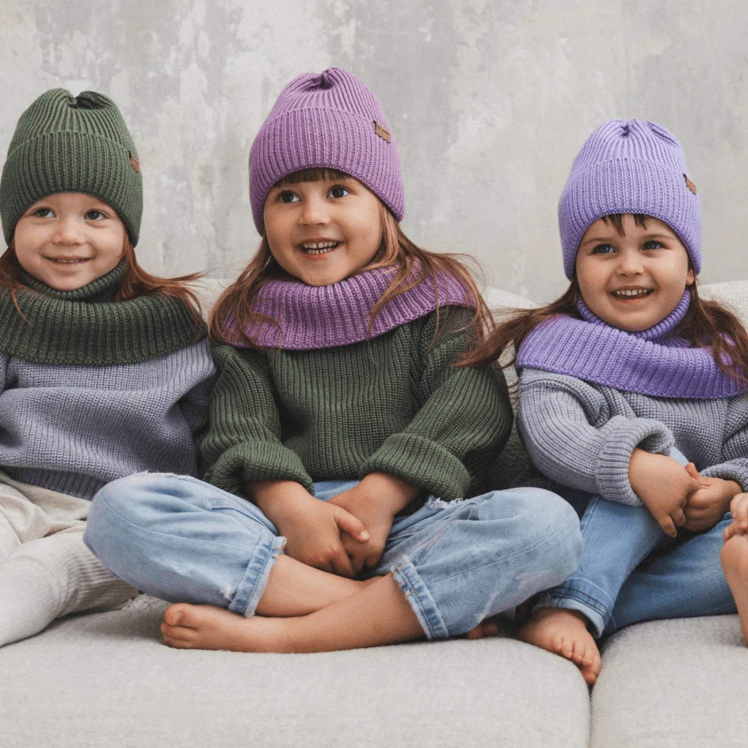 Na Główkę | Patulove Czapka zimowa merino WINTER LAVENDER