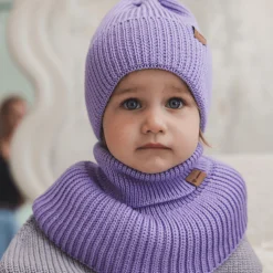 Na Główkę | Patulove Czapka zimowa merino WINTER LAVENDER