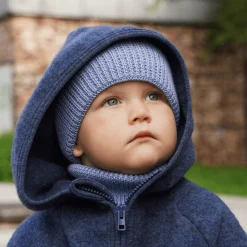 Czapka zimowa merino WINTER SKY BLUE
