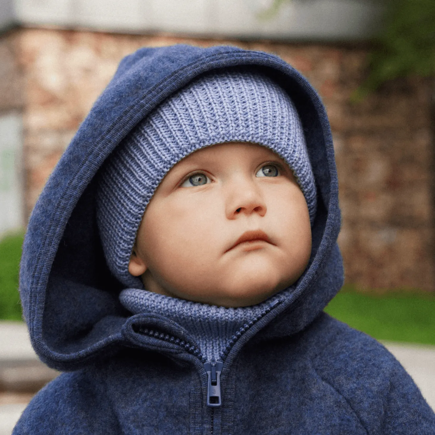 Czapka zimowa merino WINTER SKY BLUE