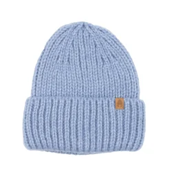Na Główkę | Kopyto Czapka z wełny i bawełny Sówka - baby blue