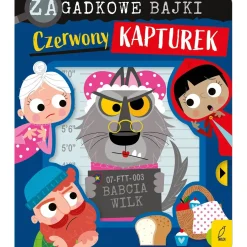 Ruchome Elementy|2-5 Lat | Wydawnictwo Wilga Czerwony Kapturek. Zagadkowe bajki