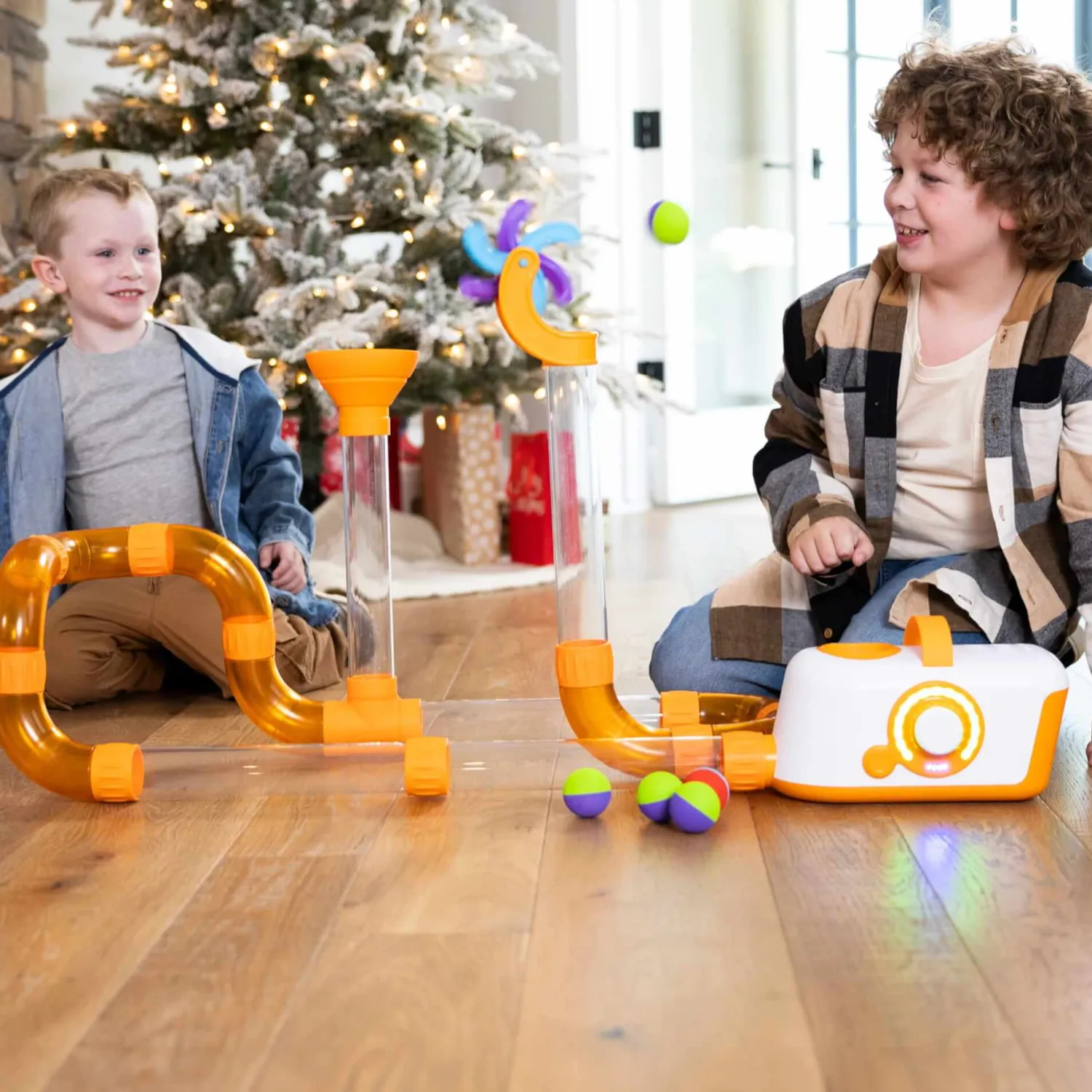 6 Lat+|Aktywizujące | Fat Brain Toys Dmuchawa do piłek Air Toobz Akcesoria Wiatrak