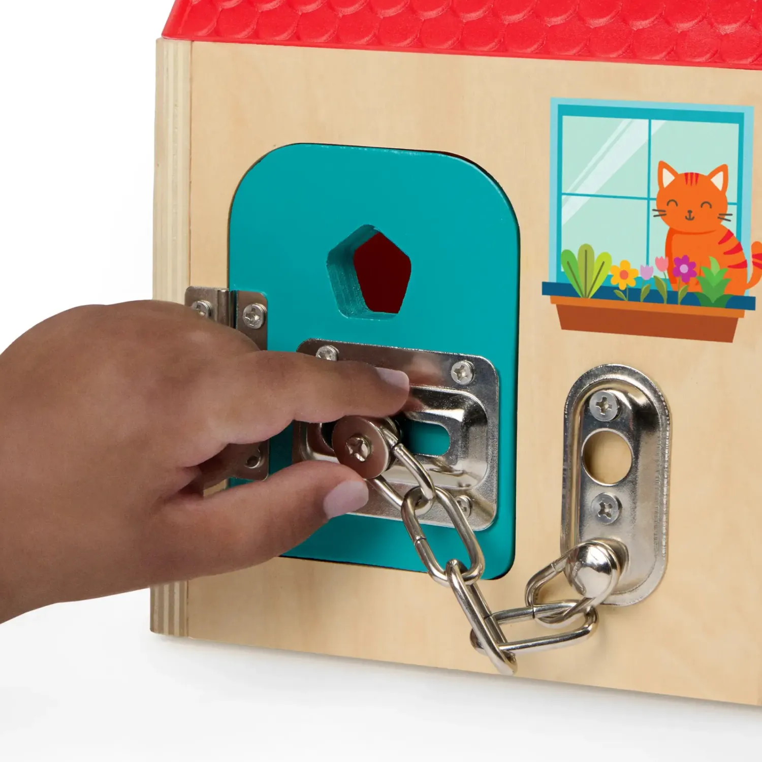 Aktywizujące|3 Lata + | B.Toys Domek z zamkami - Unlock & Learn Box