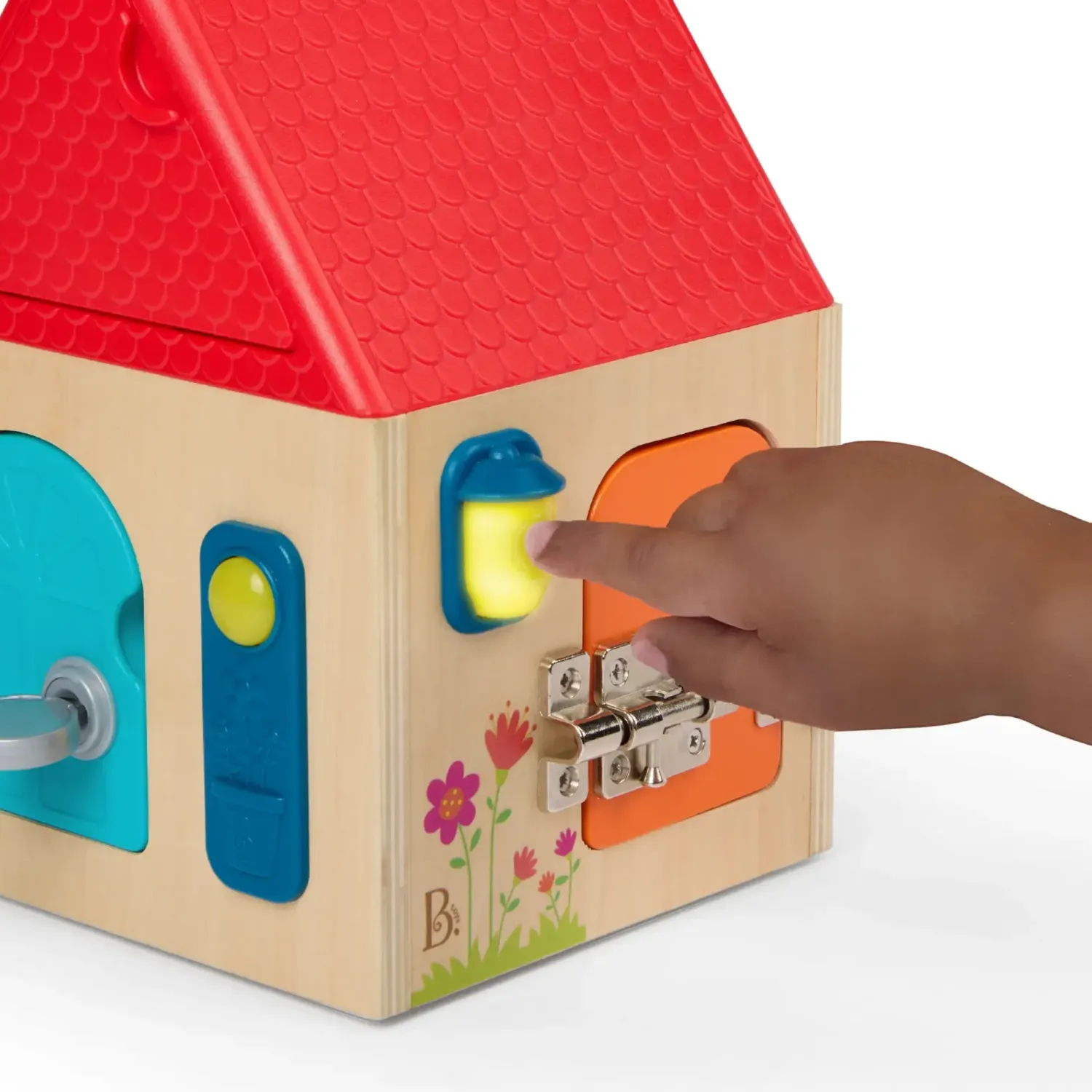 Aktywizujące|3 Lata + | B.Toys Domek z zamkami - Unlock & Learn Box