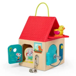 Aktywizujące|3 Lata + | B.Toys Domek z zamkami - Unlock & Learn Box