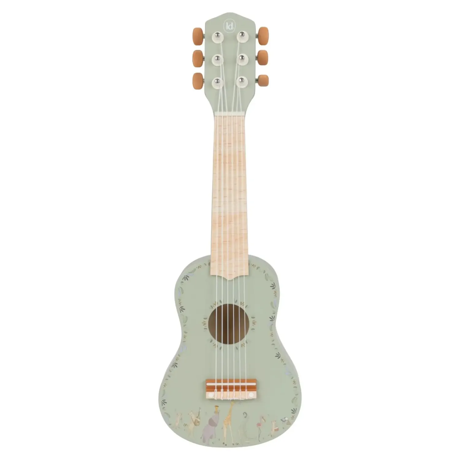 3 Lata +|4 Lata + | Little Dutch Drewniana gitara zielona Safari Friends FSC